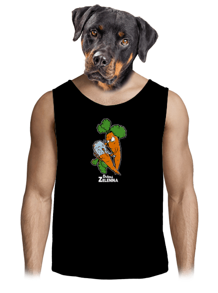 Dušená zelenina pánské tílko Black