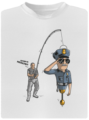 Policajt dětské sportovní tričko White