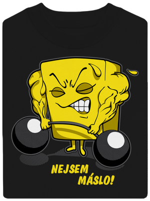 Nejsem máslo unisex mikina bez kapuce Black