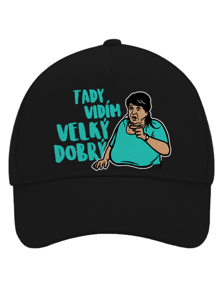 Velký dobrý kšiltovka baseballka Black