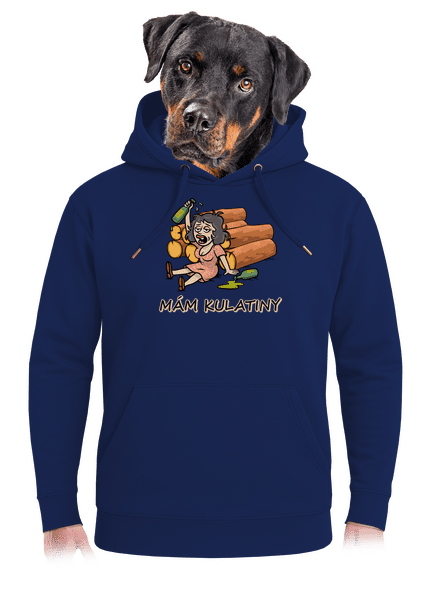 Mám kulatiny unisex mikina premium Navy