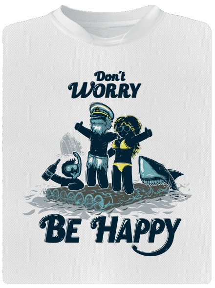 Don't worry dětské sportovní tričko White