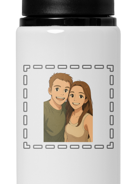 Ghibli efekt z vlastní fotky lahev na vodu White