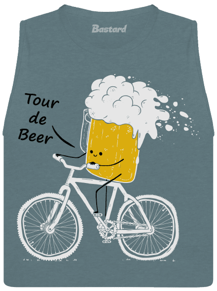 Tour de beer dámské tílko volné Heather Deep Teal