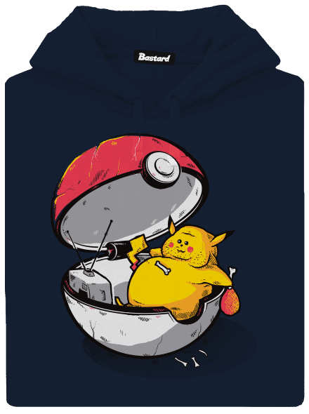 Konec pokémona pánská mikina klokanka Navy