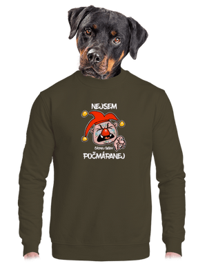 unisex mikina bez kapuce