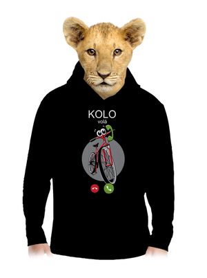 Kolo volá dětská mikina klokanka Black