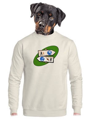 Dálkový pochod unisex mikina bez kapuce Off White