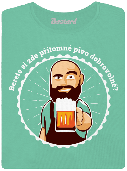 Pivo dobrovolně dámské tričko premium Mint Mal