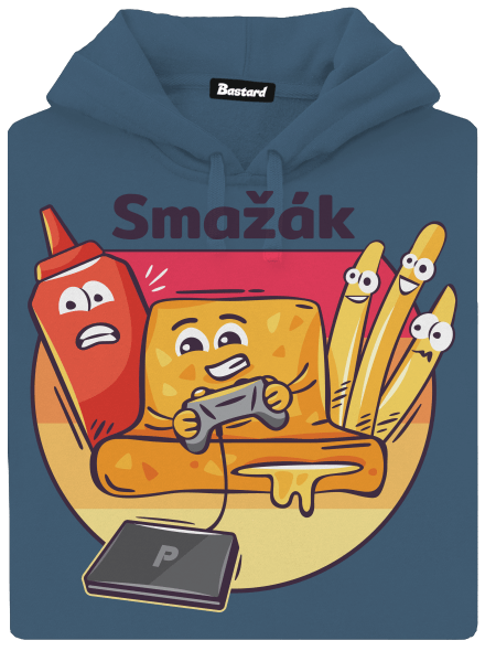 Smažák dámská mikina klokanka Denim