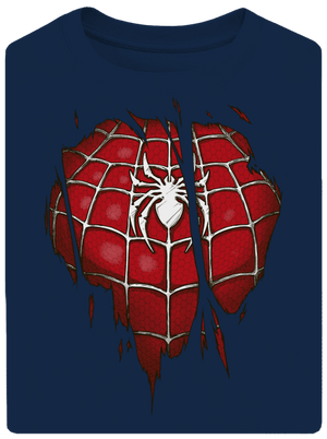 Spider Inside unisex tričko oversized Midnight Blue