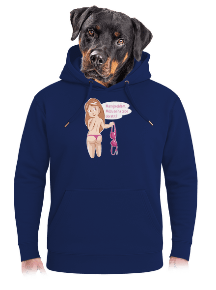 Můžu se obrátit? unisex mikina premium Navy