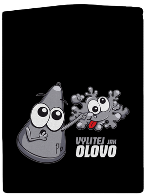 Vylitej jak olovo pánská mikina na zip Black