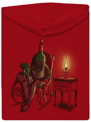 Dědo, vyprávěj pánská mikina na zip Red