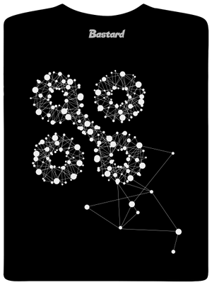 NYX Síť 15 let – bílý potisk pánské dlouhý rukáv Black