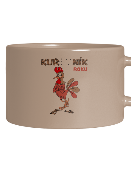 Kur(ev)ník roku hrnek makronka Brown Macaron