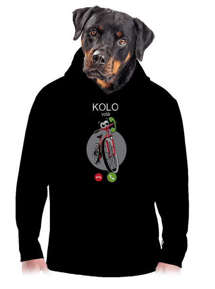 Kolo volá pánská mikina klokanka Black