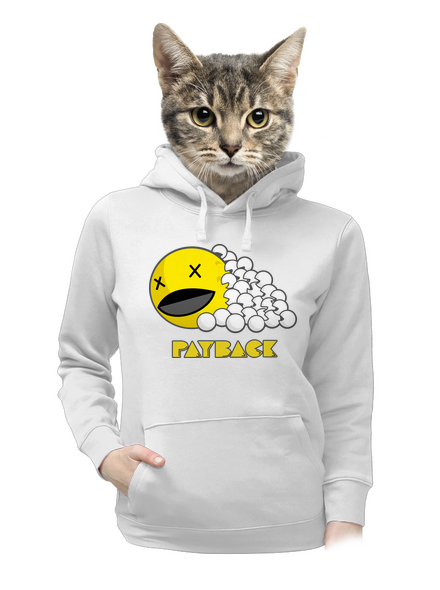 Payback dámská mikina klokanka White