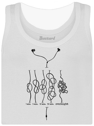 Škola uzlování dámské tílko klasické White
