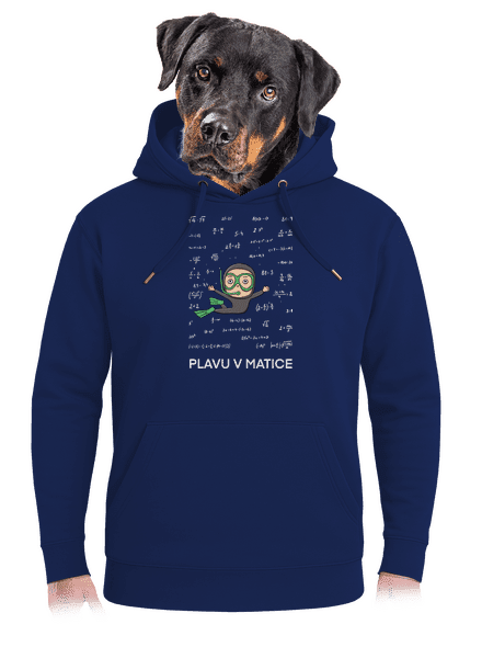 Plavu v matice unisex mikina premium Navy