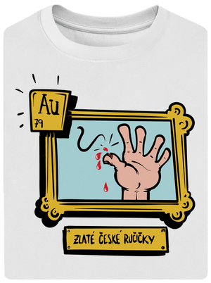 Zlaté české ručičky unisex tričko oversized White