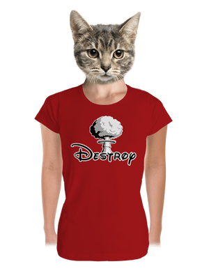 Destroy dámské tričko premium Red Mal