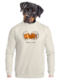 unisex mikina bez kapuce