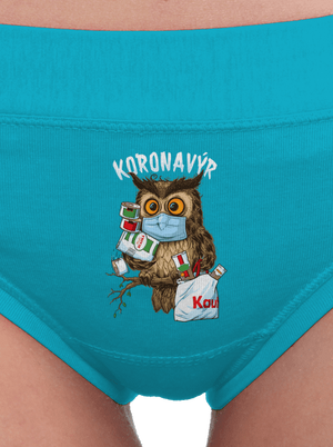 Koronavýr dámské kalhotky Turquoise