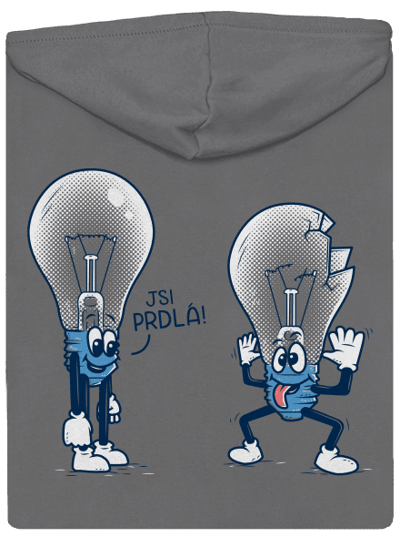 Prdlá dámská mikina na zip Steel Gray