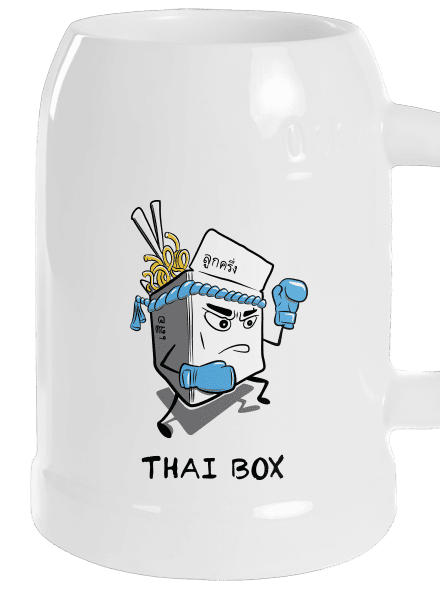 Thai box půllitr White