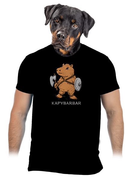 Kapybarbar pánské tričko Black