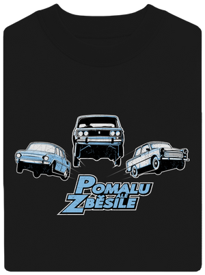 Pomalu ale zběsile unisex mikina bez kapuce Black