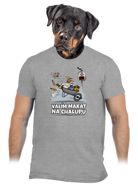 Valím na chalupu pánské tričko Sport Grey