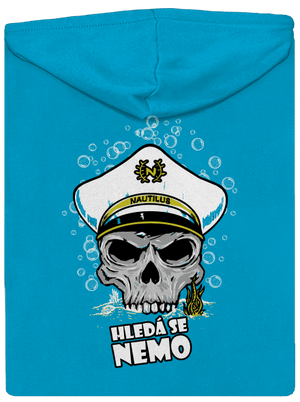 Kapitán Nemo dámská mikina na zip Blue Atol