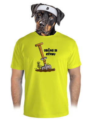Občas si rýpnu pánské sportovní tričko Neon Yellow