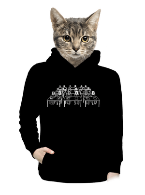 Cimrman: Debil, blbeček dámská mikina klokanka Black