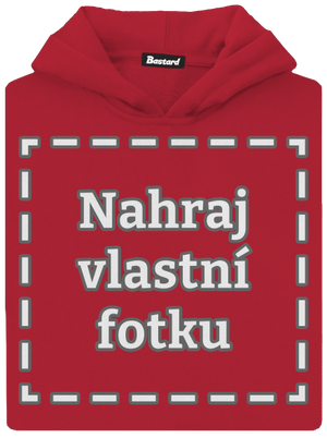 Vlastní potisk dětská mikina klokanka Fire Red