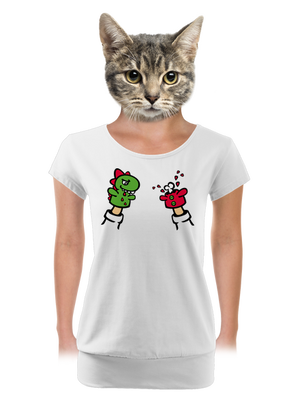 dámské tričko s lemem