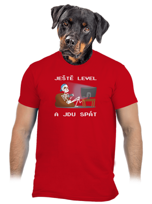 Ještě level pánské tričko Red