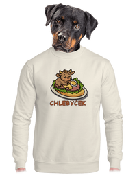 unisex mikina bez kapuce