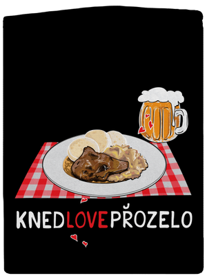 Knedlo vepřo zelo dámská mikina na zip Black