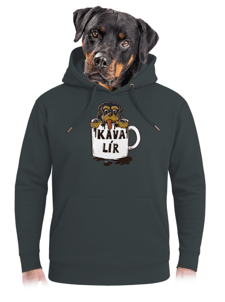 Kávalír unisex mikina premium Charcoal
