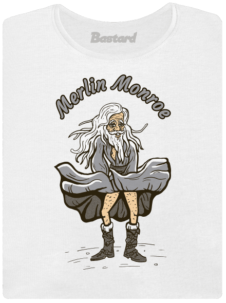 Merlin Monroe dámské tričko s lemem White