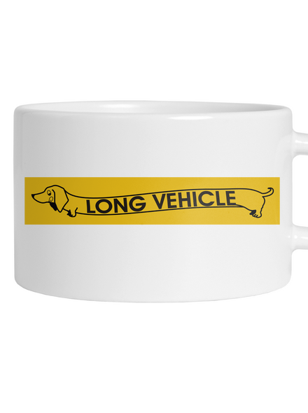 Long vehicle hrnek makronka White