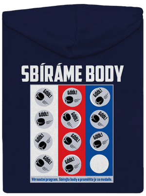 Sbíráme body - hokej pánská mikina na zip Navy