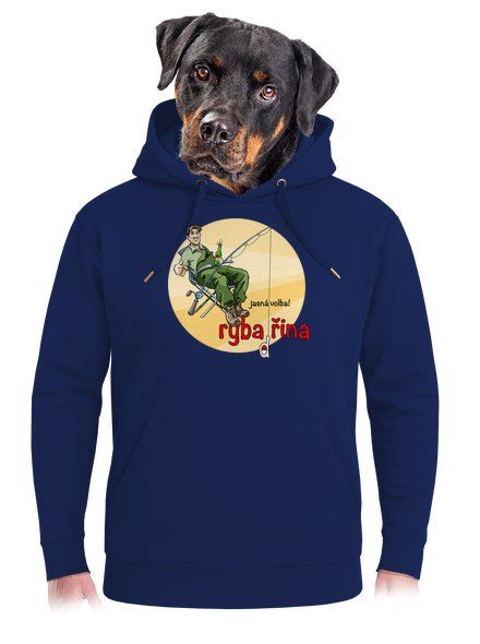 Rybadřina unisex mikina premium Navy