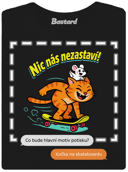 Vlastní AI obrázek dámské tričko Black