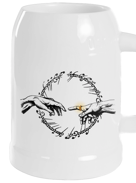 God of ring půllitr White
