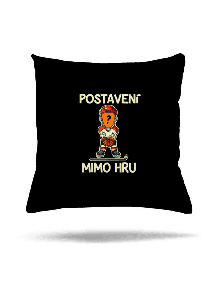 Postavení mimo hru polštář Black