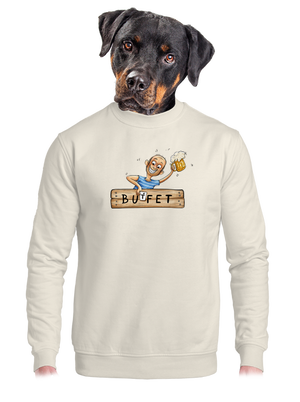 unisex mikina bez kapuce